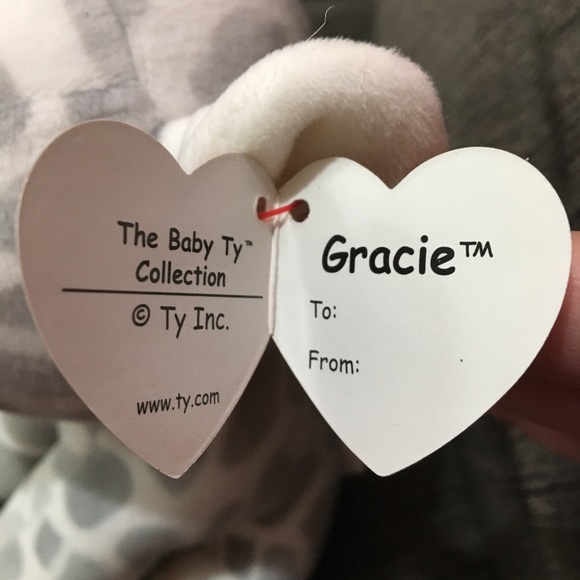 Plush Giraffe Toy Ty Baby Collectable - Picture 4 of 7